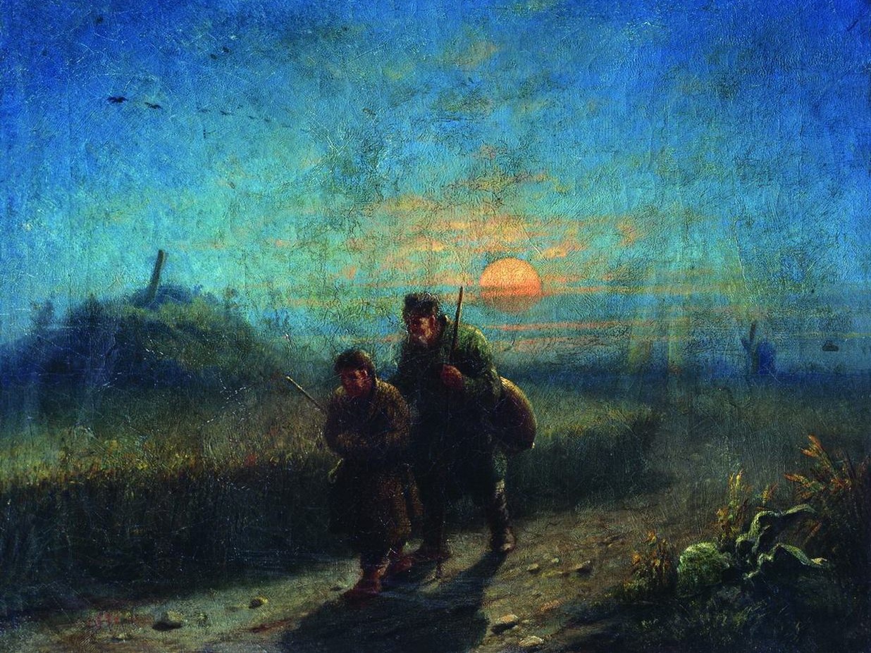 Леонид Соломаткин. Кобзарь (фрагмент). 1871