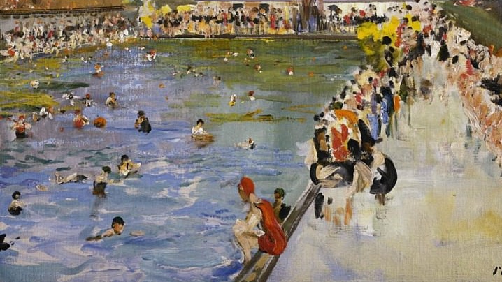 Джон Лавери. Бассейн, Чизвик (фрагмент). 1929