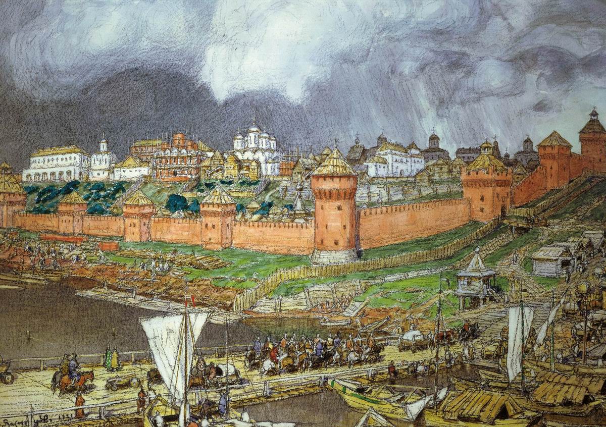 Аполлинарий Васнецов. Московский Кремль в эпоху Ивана III. 1921