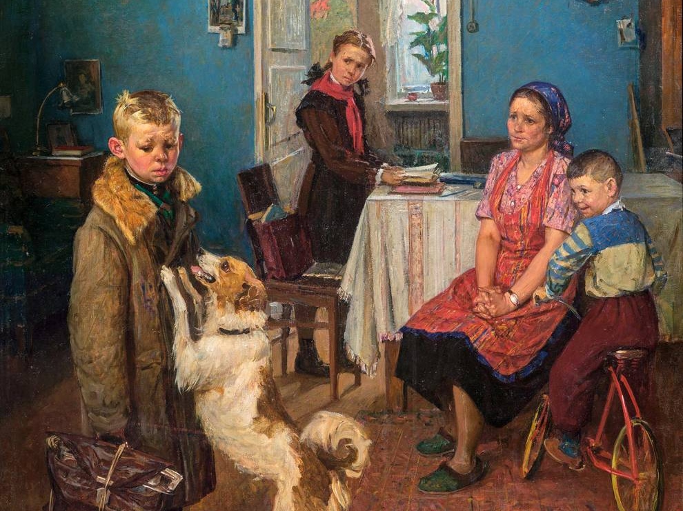 Фёдор Решетников. Опять двойка. 1952