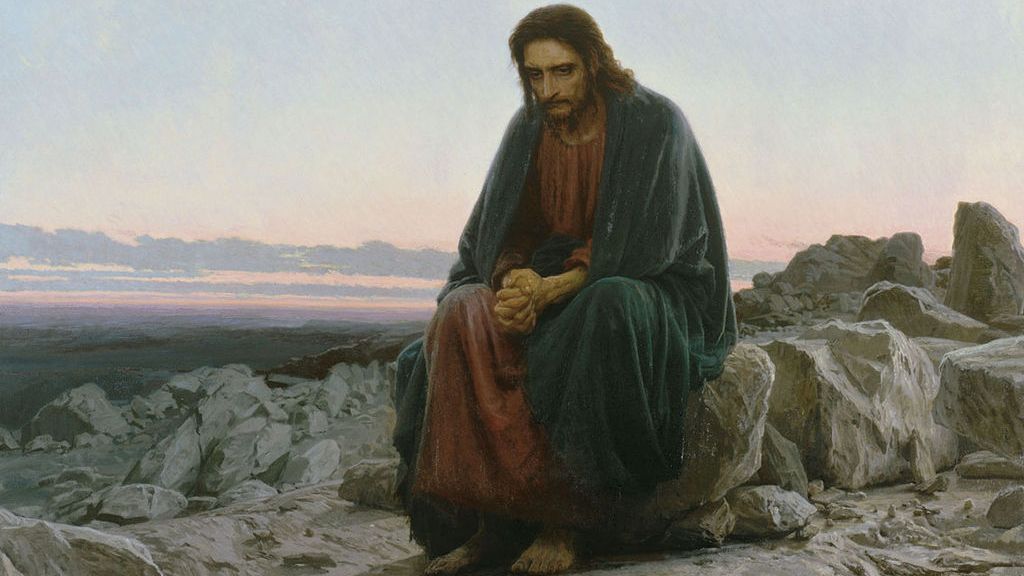 Иван Николаевич Крамской. «Христос в пустыне» (фрагмент). 1872