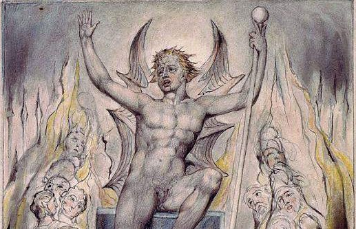 Уильям Блейк. Сатана обращается к властителям (фрагмент). 1818