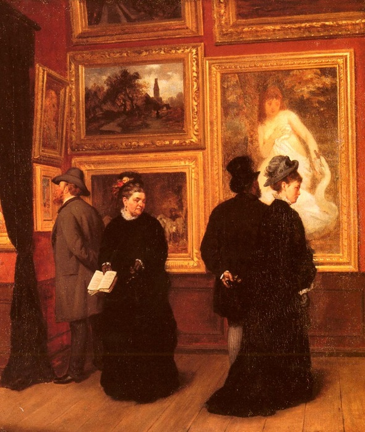 Шонхаузен Мюллер. В картиной галерее. 1838