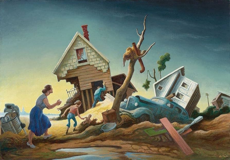 Томас Харт Бентон. Наводнение. 1951