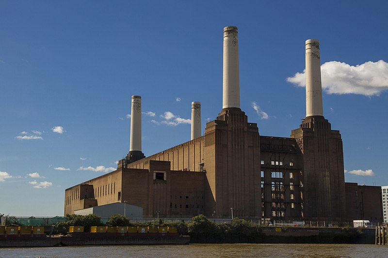 Battersea Power Station from the river