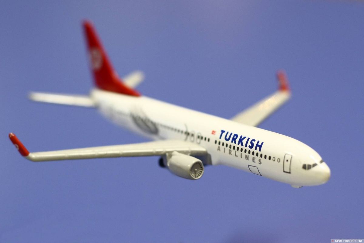 Модель самолета авиакомпании Turkish