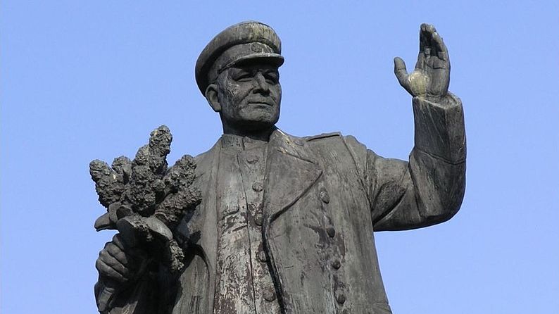Бывший памятник Коневу в Праге