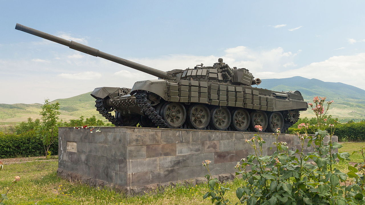 T-72. Степанакерт, Нагорный Карабах