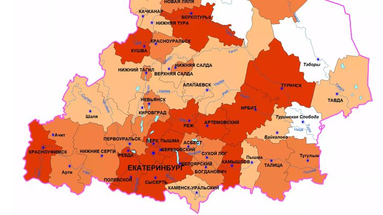 Сколько заразивших в екатеринбурге. Коронавирус статистика Свердловская область по городам. Карта заражения Урала.