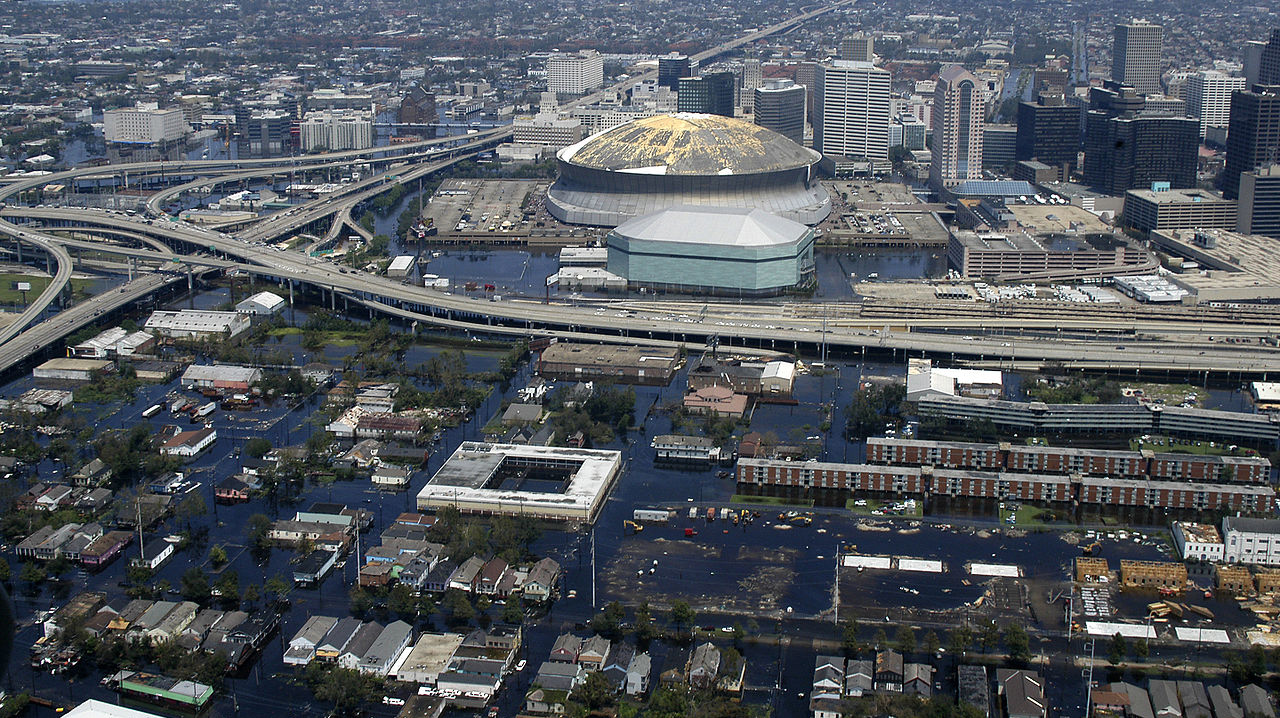 Затопленный Новый Орлеан. Ураган «Катрина», 2005 год, США