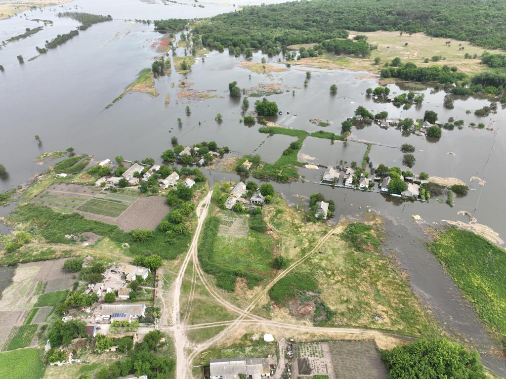 Наводнение в Николаевской области после разрушения Каховской ГЭС (архив)