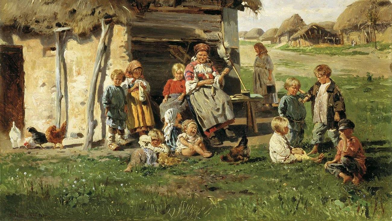 Маковский Владимир. Крестьянские дети. 1890