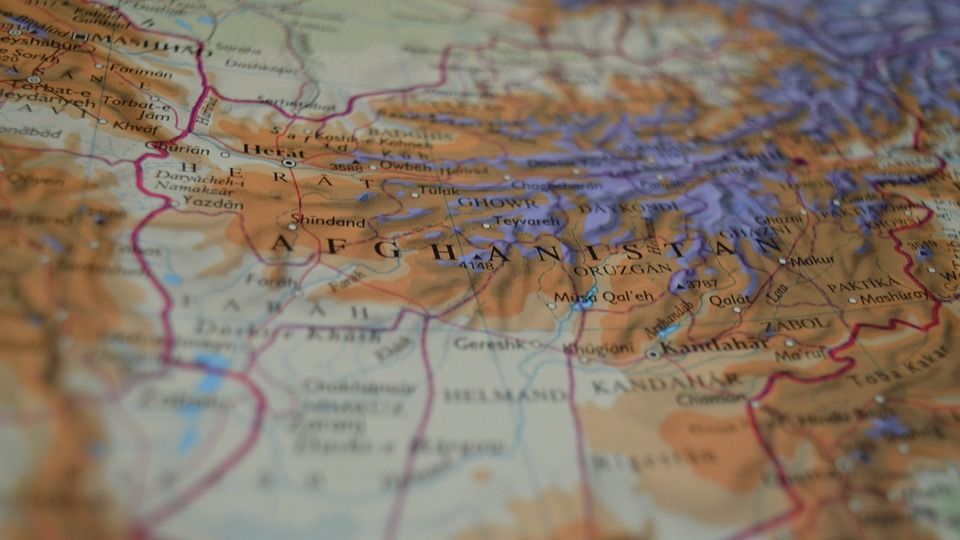 Афганистан на карте мира