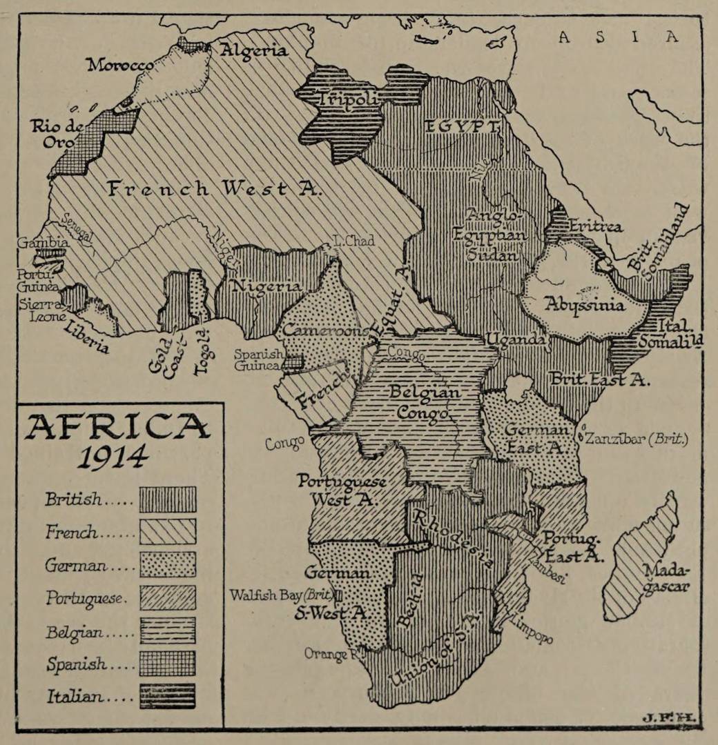 Колониальная Африка. 1914 год