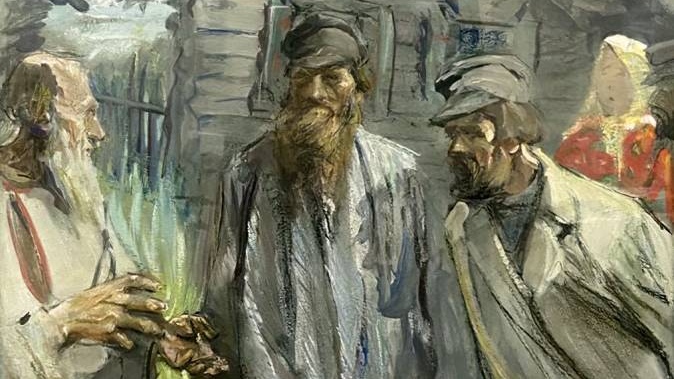 Боскин Михаил Васильевич. Беседа. (фрагмент) 1908