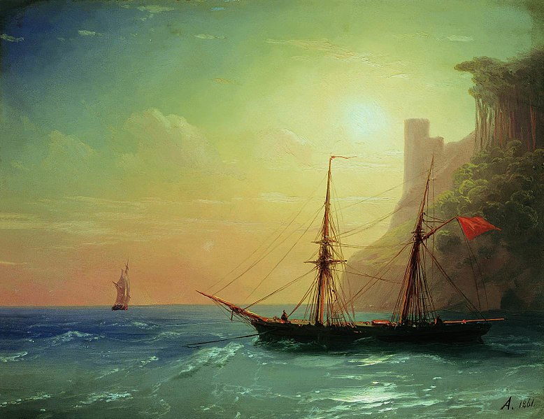 Айвазовский Иван Константинович Берег моря 1861 год