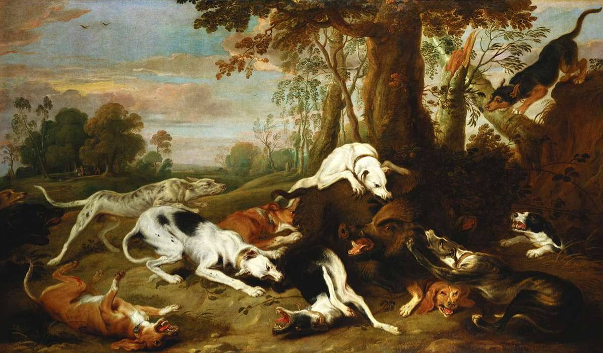Франс Снейдерс. Охота на кабана. 1650 