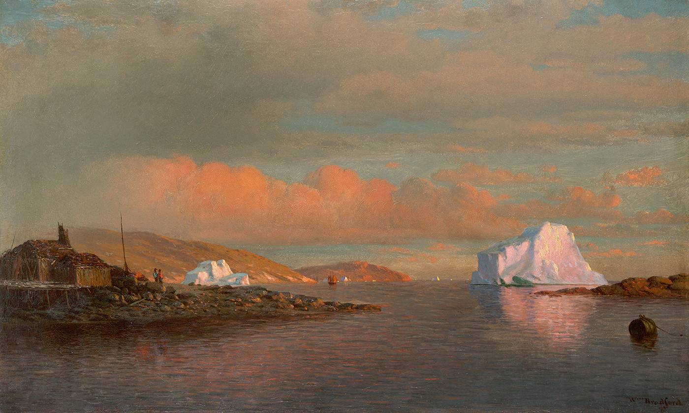 Закат в Арктике, Уильям Брэдфорд. 1823