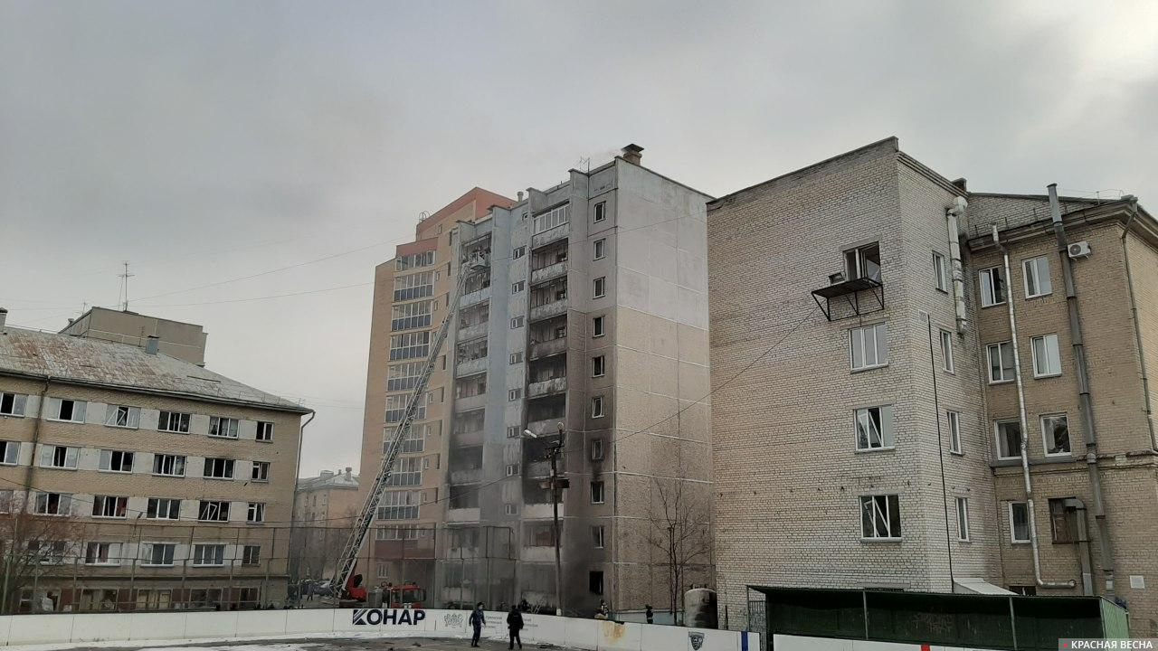 Фотография с места взрыва в Челябинской больнице