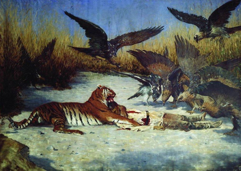 Василий Верещагин. Тигр-людоед. 1890.