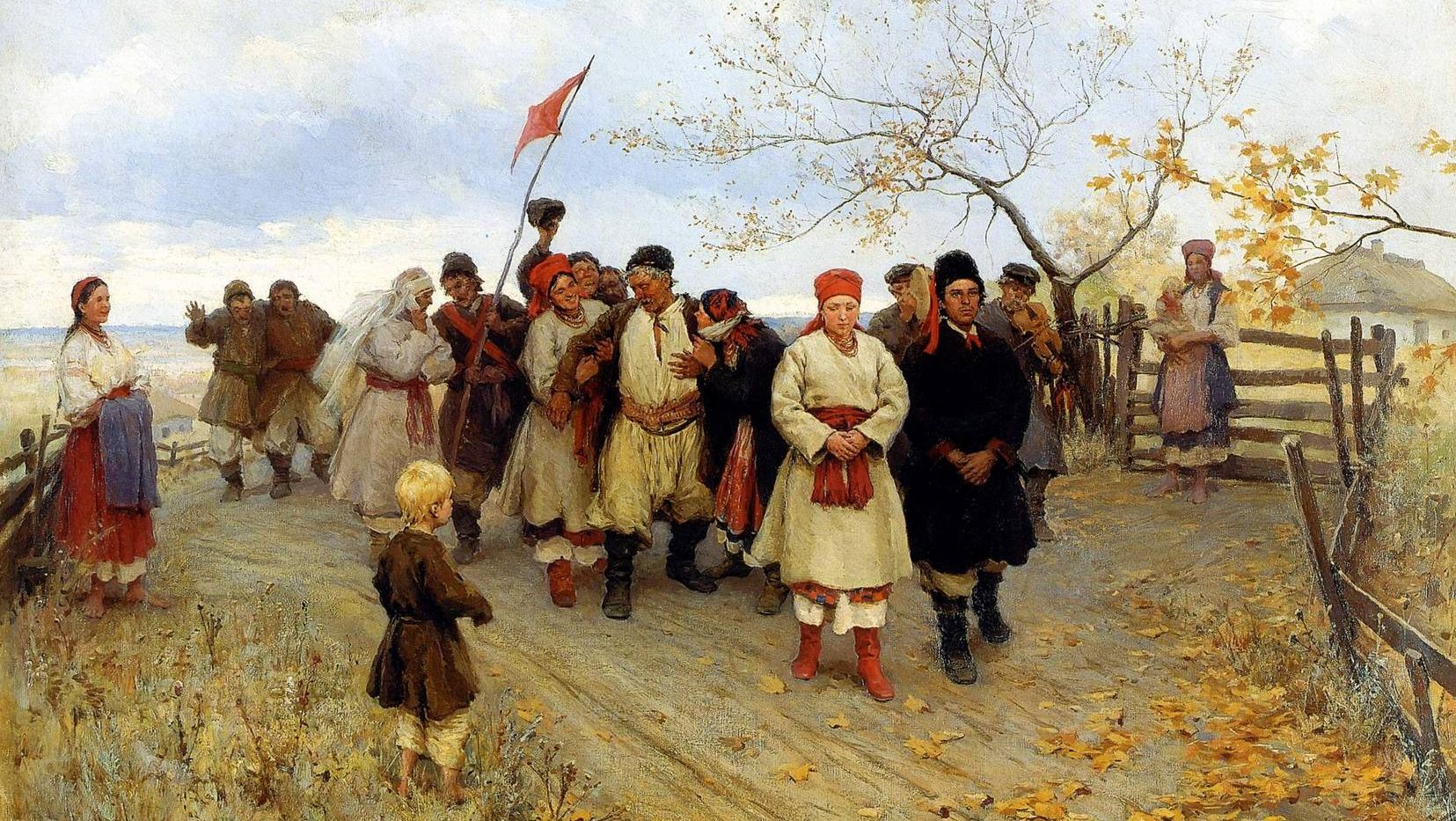 Николай Корнилович Пимоненко. Свадьба в Киевской губернии. 1891