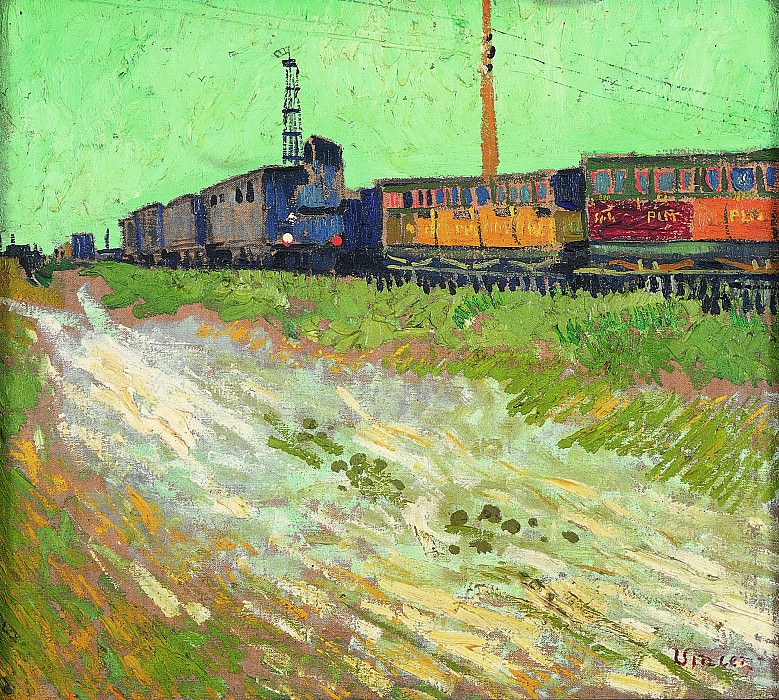 Винсент Ван Гог. Железнодорожные вагоны. 1888