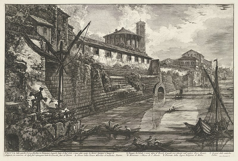 Клоака Максима в Риме. Гравюра. Между 1748 и 1778 годами