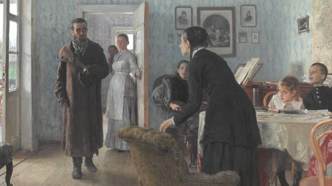Илья Репин. Не ждали (фрагмент). 1884–1888
