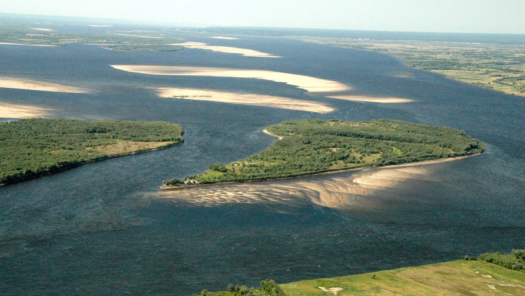 Река Лена рядом с Якутском