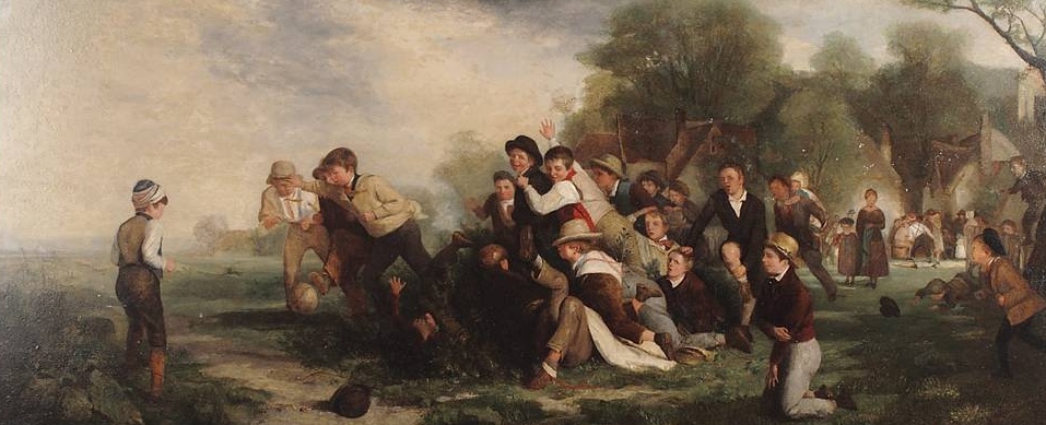 Томас Уэбстер. Игра в футбол. 1839