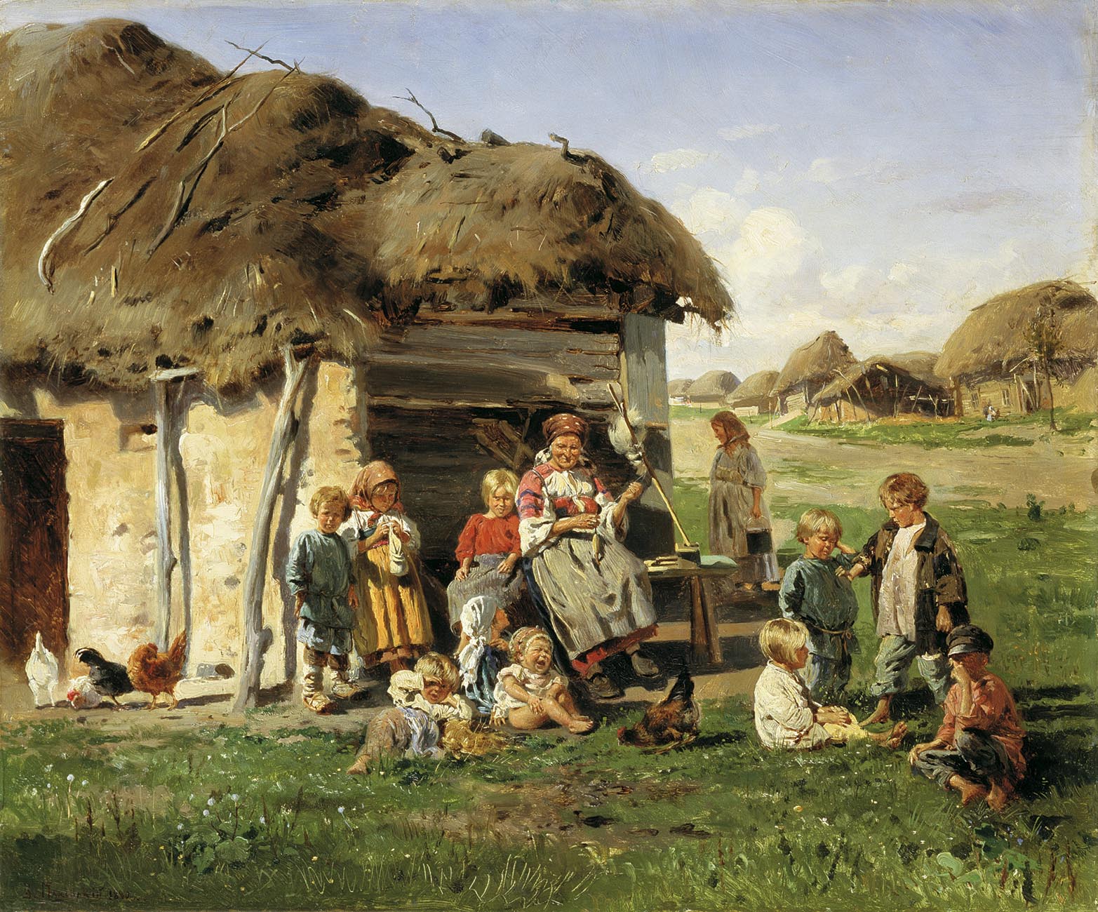 Маковский Владимир. Крестьянские дети. 1890