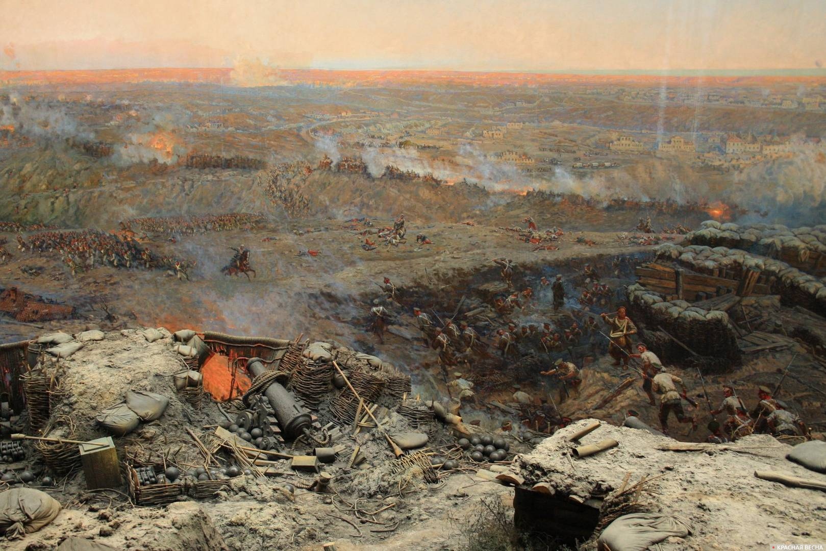 Панорама «Оборона Севастополя» 1854–1855 гг. (фрагмент). Крым, Севастополь