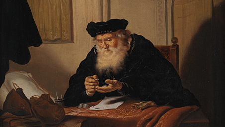 Саломон Конинк. Старик, считающий свои деньги. 1635