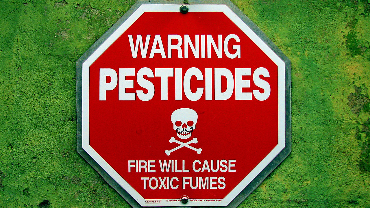 Плакат о вреде пестицидов