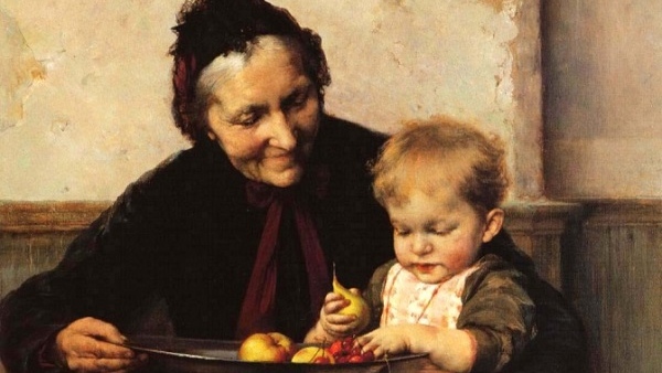 Георгиос Яковидис. Бабушкина любимица. 1893