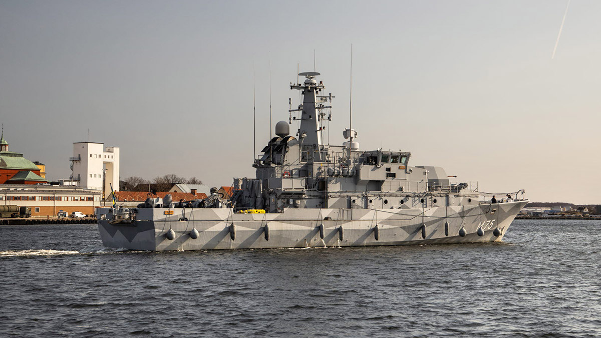 Тральщик ВМС Швеции HMS Vinga
