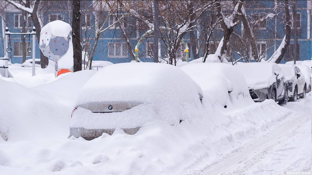 Москва после снегопада