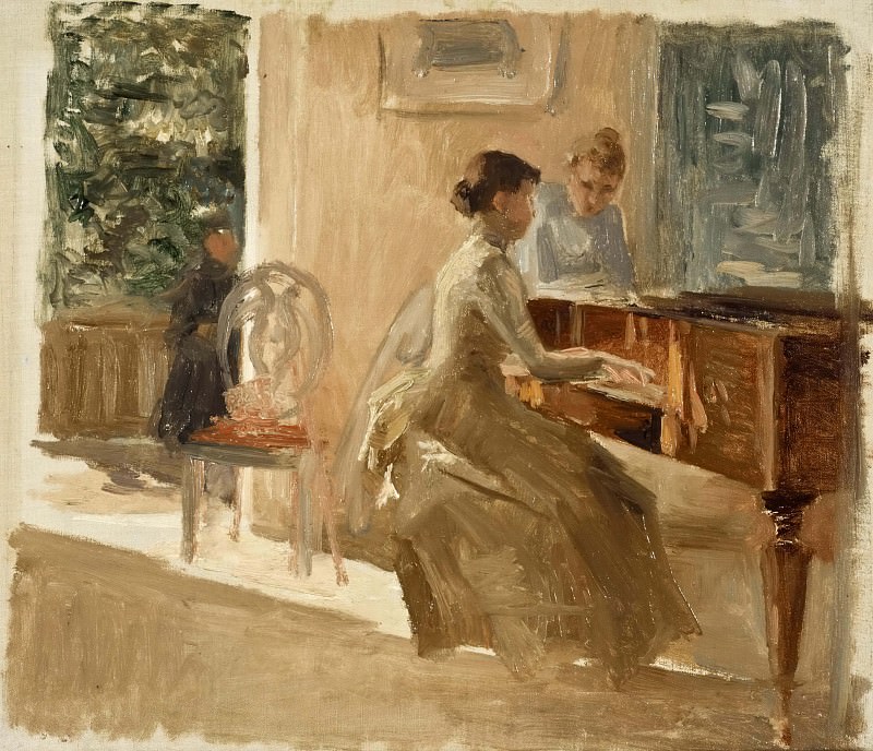 Альберт Эдельфельт. В гостиной отеля Хайко. 1888
