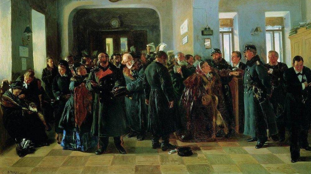 Владимир Маковский. Крах Банка. 1881