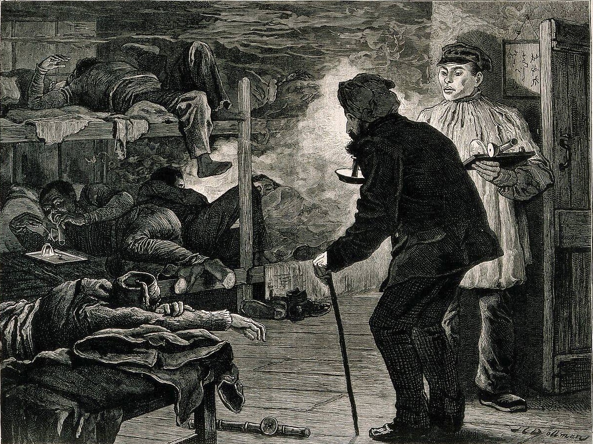 Джон-Чарльз Доллман. Опиумный притон в Ист-энде. Около 1880
