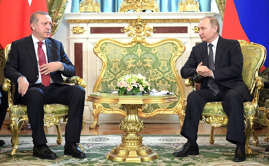 Президент России Владимир Путин и турецкий лидер Реджеп Тайип Эрдоган [kremlin.ru]