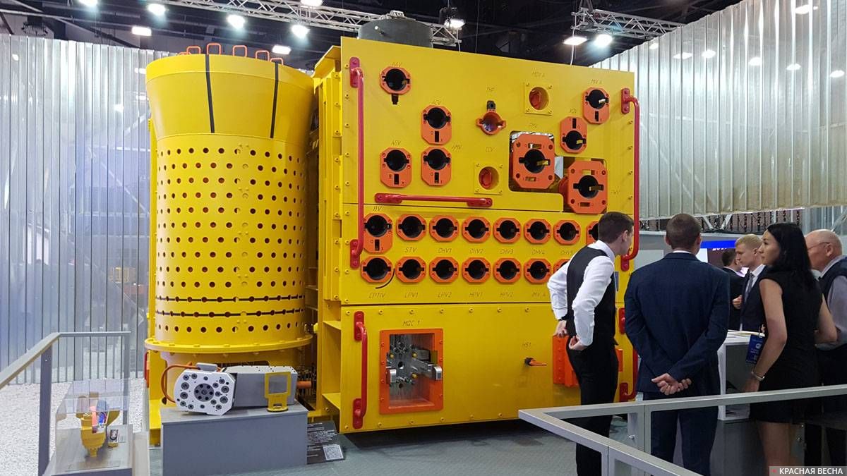 Опытный образец подводно-фонтанной арматуры и штуцерного модуля. АО «НИИРП» (СПб), АО «Концерн ВКО «Алмаз-Антей» (Москва). Санкт-Петербург, Экспофорум. 01.10.2019