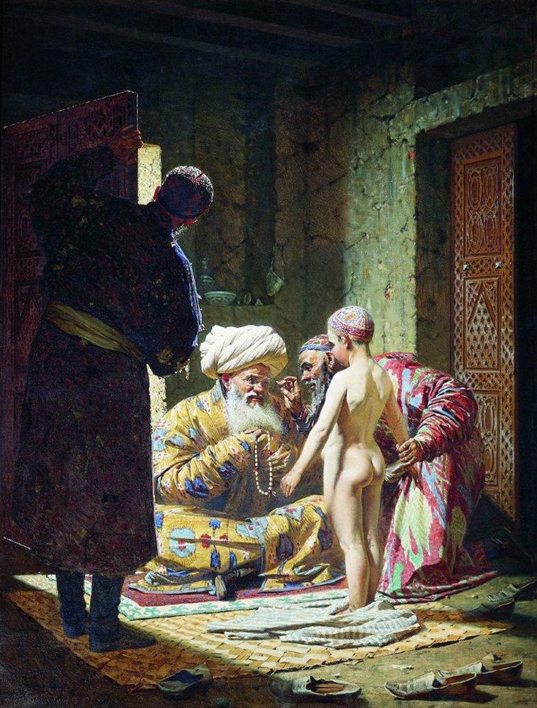 Василий Верещагин. Продажа ребёнка-невольника. 1872