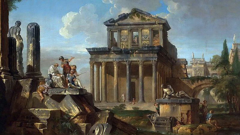 Каприччо с храмом Антонина и Фаустины