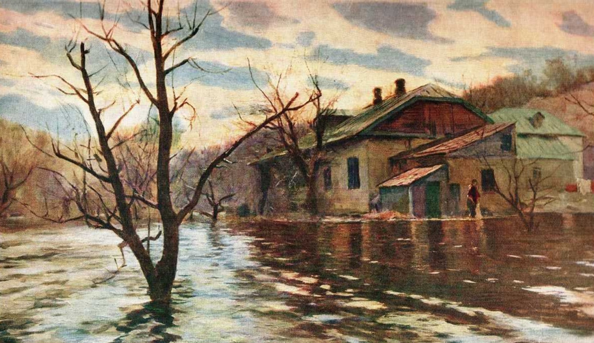 Сергей Святославский. Наводнение (фрагмент). 1900-1903