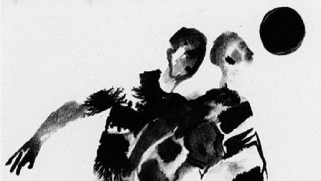 Александр Дейнека. Футбол (фрагмент). Рисунок для журнала «Красная нива». 1927