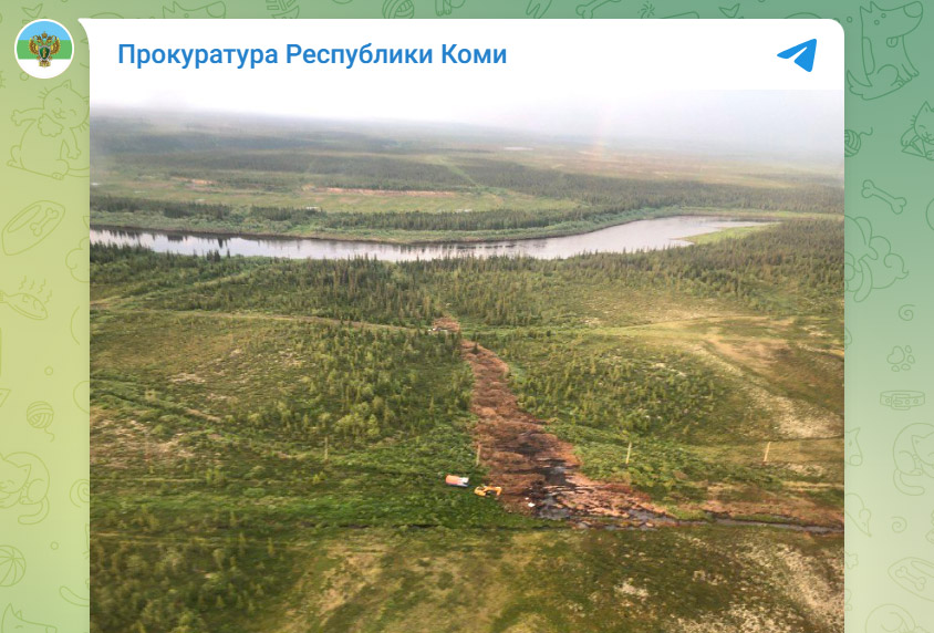 В реку Колва попали нефтесодержащие продукты