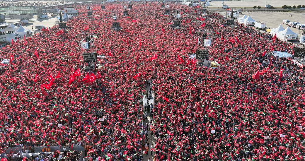 Митинг в аэропорту «Ататюрк», Стамбул, 28 октября 2023 года