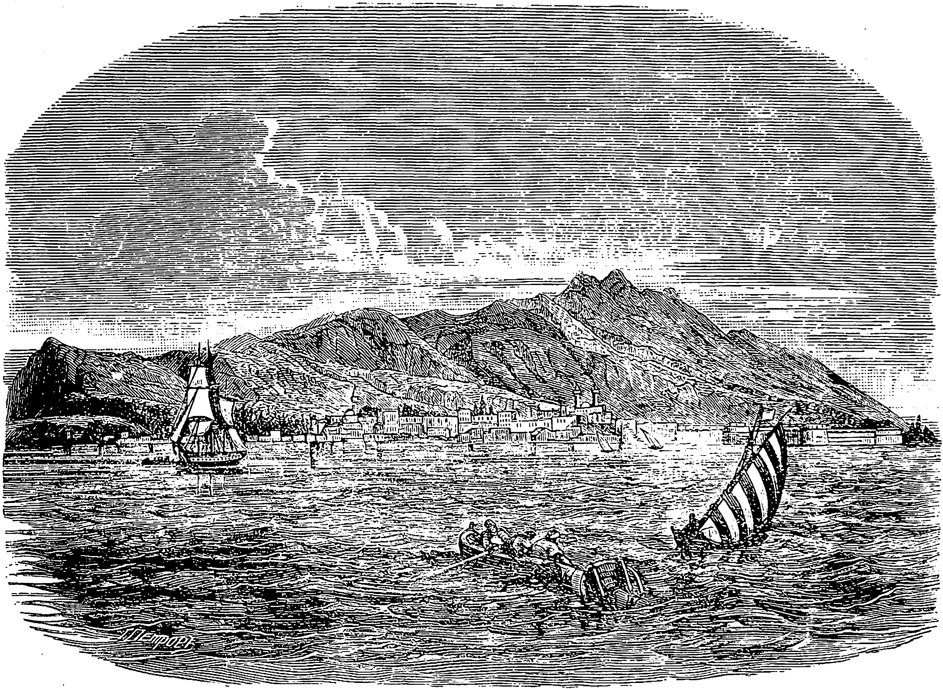 Остров Кос. Иллюстрация из иллюстрированной библейской энциклопедии архимандрита Никифора (1892)
