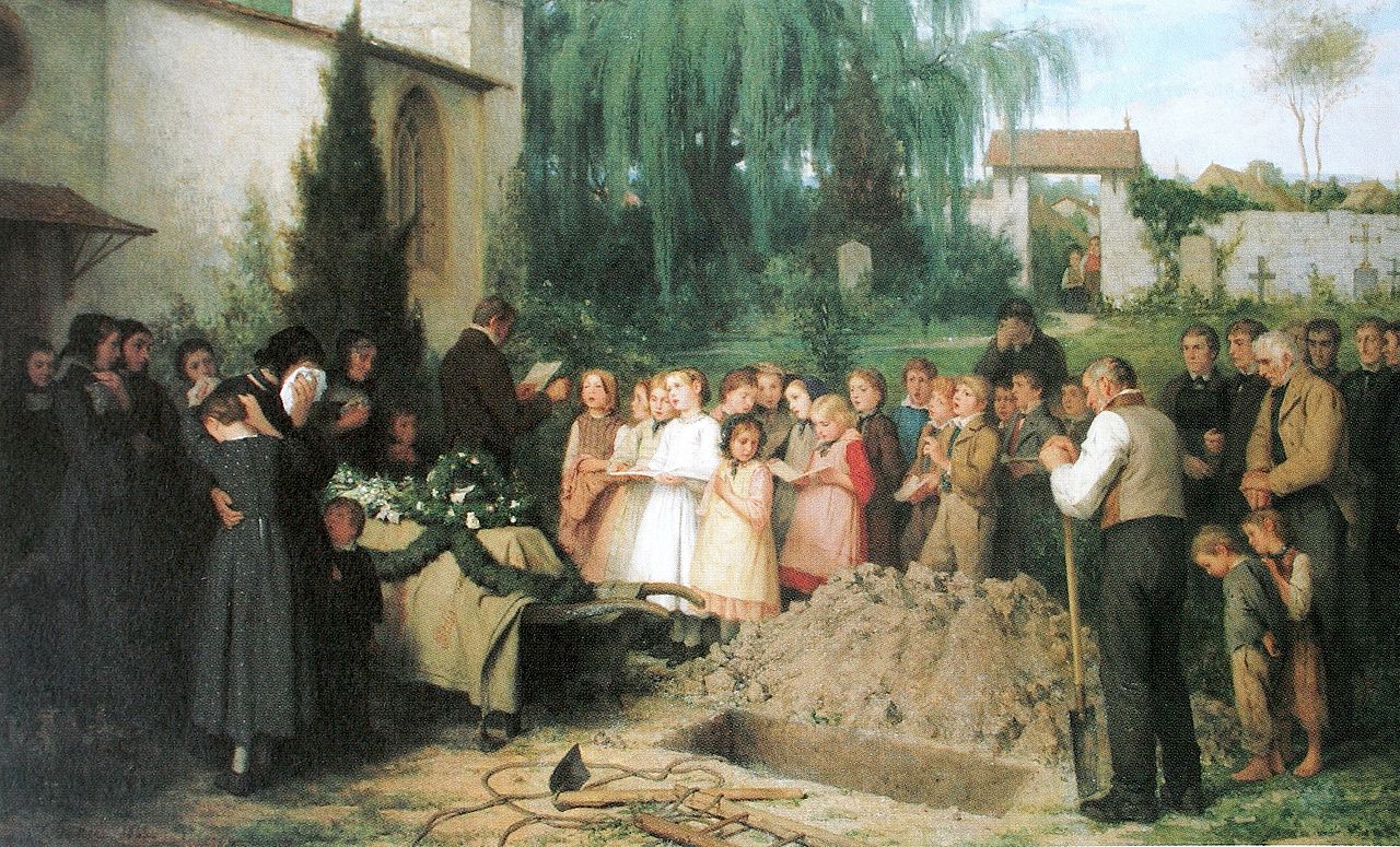 Альберт Анкер. Детские похороны. 1863
